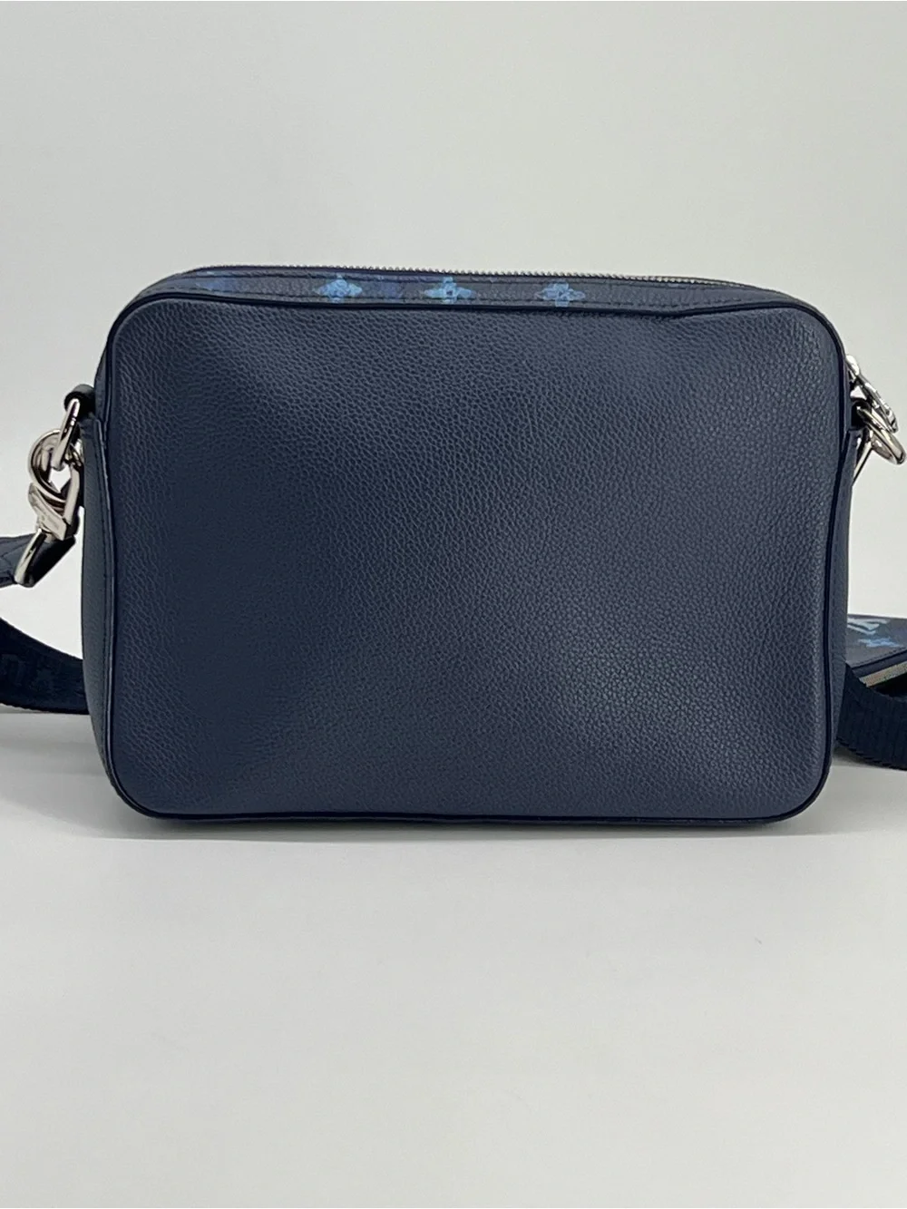 LOUIS VUITTON Trio Messenger Blue Monogram Watercolor Shoulder Bag